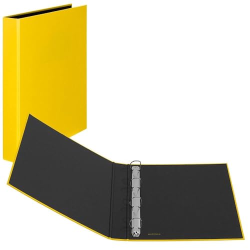 VELOFLEX Ringbuch Basic gelb mit 4-D-Ring-Mechanik von VELOFLEX