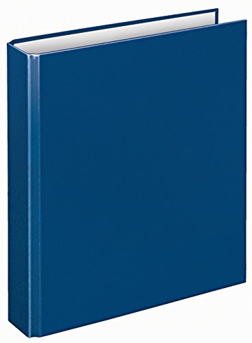 VELOFLEX - Ringordner Basic, Ringbuch, Ordner, DIN A5, 2-Ring-Mechanik, 196 x 230 x 30 mm, Karton (5 Stück, blau) von VELOFLEX