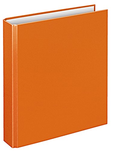 VELOFLEX - Ringordner Basic, Ringbuch, Ordner, DIN A5, 2-Ring-Mechanik, 196 x 230 x 30 mm, Karton (5 Stück, orange) von VELOFLEX