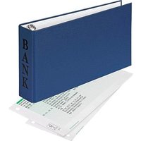 VELOFLEX Bankringbuch 2-Ringe blau 4,5 cm DIN A6 quer von VELOFLEX