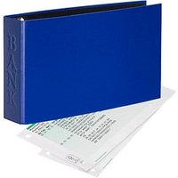 VELOFLEX VELOCOLOR® Classic Bankringbuch 2-Ringe blau 4,5 cm DIN A6 quer von VELOFLEX