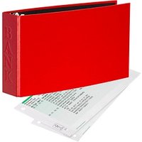VELOFLEX VELOCOLOR® Classic Bankringbuch 2-Ringe hellrot 4,5 cm DIN A6 quer von VELOFLEX