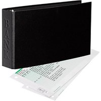 VELOFLEX VELOCOLOR® Classic Bankringbuch 2-Ringe schwarz 4,5 cm DIN A6 quer von VELOFLEX
