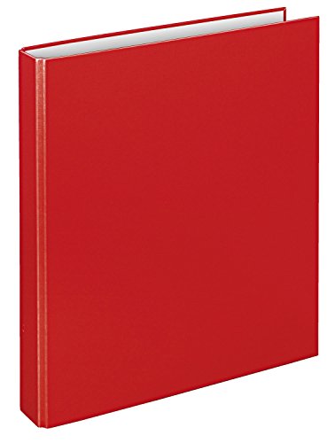 VELOFLEX ‎1141020 - Ringbuch Basic, DIN A4, 1 Stück, rot, Füllhöhe 25 mm, Ringordner mit 2 Ring-Mechanik, Ordner schmal von VELOFLEX