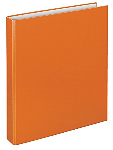 VELOFLEX 1141030 - Ringbuch Basic, DIN A4, 1 Stück, orange, Füllhöhe 25 mm, Ringordner mit 2 Ring-Mechanik, Ordner schmal von VELOFLEX