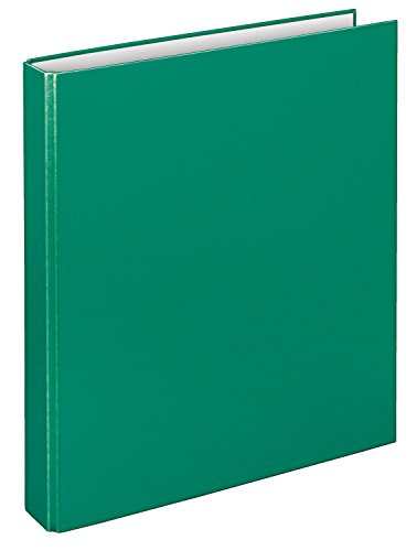 VELOFLEX 1141040 - Ringbuch Basic, DIN A4, 1 Stück, grün, Füllhöhe 25 mm, Ringordner mit 2 Ring-Mechanik, Ordner schmal von VELOFLEX