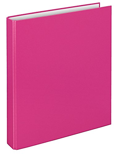 VELOFLEX 1141071 - Ringbuch Basic, DIN A4, 1 Stück, pink, Füllhöhe 25 mm, Ringordner mit 2 Ring-Mechanik von VELOFLEX