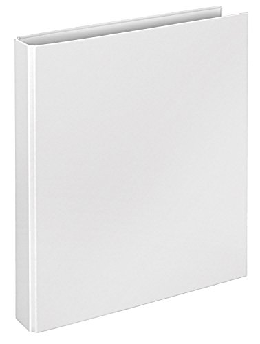VELOFLEX 1141090 - Ringbuch Basic, DIN A4, 1 Stück, weiß, Füllhöhe 25 mm, Ringordner mit 2 Ring-Mechanik, Ordner schmal VELOFLEX 1141090 - Ringbuch Basic, DIN A4, 1 Stück, weiß, Füllhöhe 25 mm, Ringordner mit 2 Ring-Mechanik, Ordner schmal von VELOFLEX