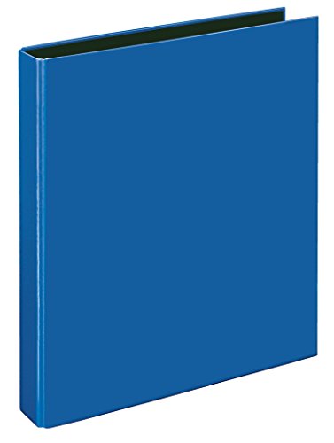 VELOFLEX 1141250 - Ringordner VELOCOLOR Classic, Ringbuch, Ordner, DIN A4, 2-Ring-Mechanik, 255 x 318 x 45 mm, blau, 1 Stück von VELOFLEX