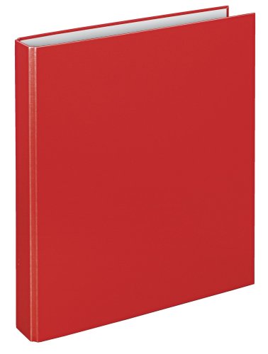 VELOFLEX 1143020 - Ringbuch Basic, DIN A4, 1 Stück, rot, Füllhöhe 25 mm, Ringordner mit 4-D-Ring-Mechanik, Ordner schmal von VELOFLEX