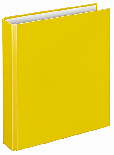 VELOFLEX 1151010 - Ringbuch Basic, DIN A5, 1 Stück, gelb, Füllhöhe 25 mm, Ringordner mit 2 Ring-Mechanik, Ordner schmal von VELOFLEX