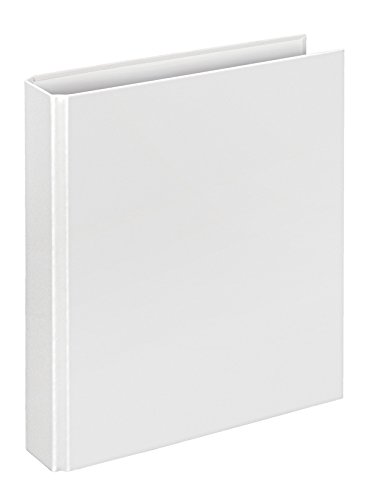 VELOFLEX 1153090 - Ringbuch Basic, DIN A5, 1 Stück, weiß, Füllhöhe 25 mm, Ringordner mit 4 Ring-Mechanik, Ordner schmal von VELOFLEX