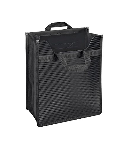 VELOFLEX 1445082 - VELOBAG XXL Rucksackeinsatz, Sammelbox, Heftbox, Heftschoner, PP-Folie, für DIN A4, schwarz, 1 Stück von VELOFLEX