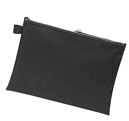 VELOFLEX 2725000 - Banktasche mit Reißverschluss, DIN A5, 1 Stück, Geldtasche aus robustem Textil, Transporttasche von VELOFLEX