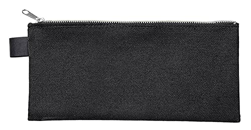 VELOFLEX 2726000 - Banktasche mit Reißverschluss, DIN lang, 1 Stück, Geldtasche aus robustem Textil, Transporttasche von VELOFLEX
