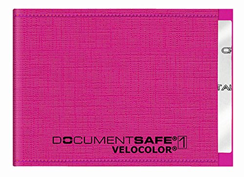 VELOFLEX 3271371 - Document Safe Kartenhülle, Kreditkartenhülle, RFID/NFC-Schutz, RFID-Blocker, 90 x 63 mm, pink, 1 Stück von VELOFLEX