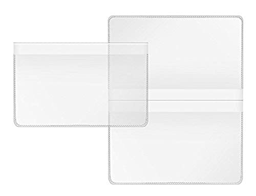 VELOFLEX 3274500 - Doppelhülle, Scheckkartenhülle, transparent, 95 x 119 mm, 20 Stück, Impfpasshülle, Hülle für Immunausweise, Kundenkartenhülle VELOFLEX 3274500 - Doppelhülle, Scheckkartenhülle, transparent, 95 x 119 mm, 20 Stück, Impfpasshülle, Hülle für Immunausweise, Kundenkartenhülle von VELOFLEX
