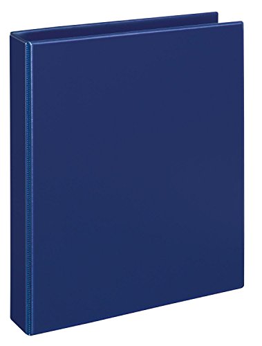 VELOFLEX 4143050 - Ringbuch Comfort DIN A4, Ordner, Ringordner, Hefter, 4-Ring-Mechanik, 25mm, PVC, blau, 1 Stück von VELOFLEX