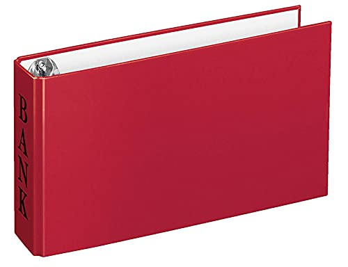 VELOFLEX 4168321 - Bankordner DIN A6, Ordner, Ringbuch für Kontoauszüge, 2-Ring-Mechanik, 30 mm Füllhöhe, mit Niederhalter, rot, 1 Stück VELOFLEX 4168321 - Bankordner DIN A6, Ordner, Ringbuch für Kontoauszüge, 2-Ring-Mechanik, 30 mm Füllhöhe, mit Niederhalter, rot, 1 Stück von VELOFLEX