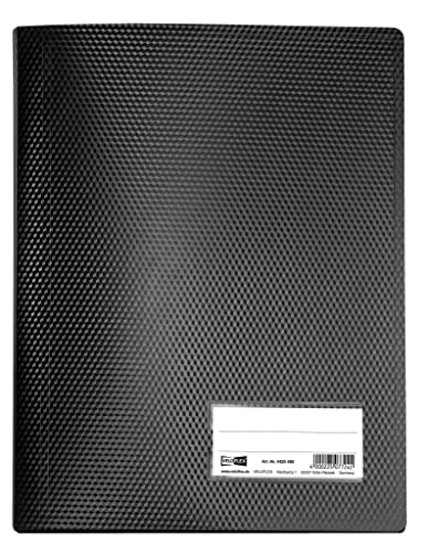 VELOFLEX 4420480 - Sichtbuch Diamond DIN A4, mit 20 Klarsichthüllen aus dokumentenechter PP-Folie, Sichtfenster, schwarz, Präsentationsmappe, Portfolio Ordner, 1 Stück VELOFLEX 4420480 - Sichtbuch Diamond DIN A4, mit 20 Klarsichthüllen aus dokumentenechter PP-Folie, Sichtfenster, schwarz, Präsentationsmappe, Portfolio Ordner, 1 Stück von VELOFLEX