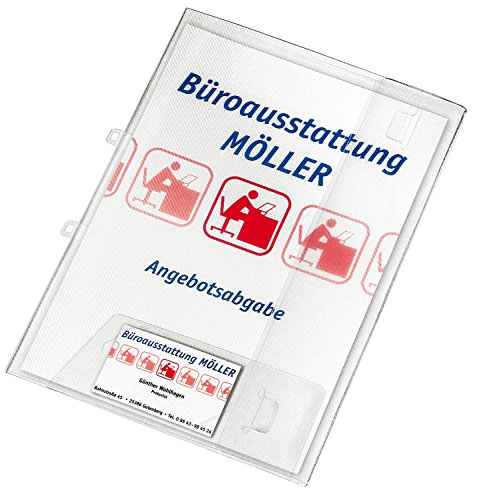 Veloflex 4441290 - Angebotsmappe Crystal DIN A4, PP-Folie in Streifenoptik, für 40 Seiten, abheftbar, 1 Stück Veloflex 4441290 - Angebotsmappe Crystal DIN A4, PP-Folie in Streifenoptik, für 40 Seiten, abheftbar, 1 Stück von VELOFLEX