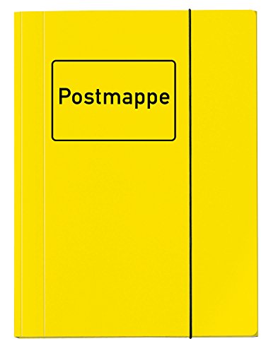 VELOFLEX 4442319 - Postmappe Velocolor, DIN A4, Eckspannermappe, Ordnungsmappe, Sammelmappe, Karton, gelb, 1 Stück von VELOFLEX
