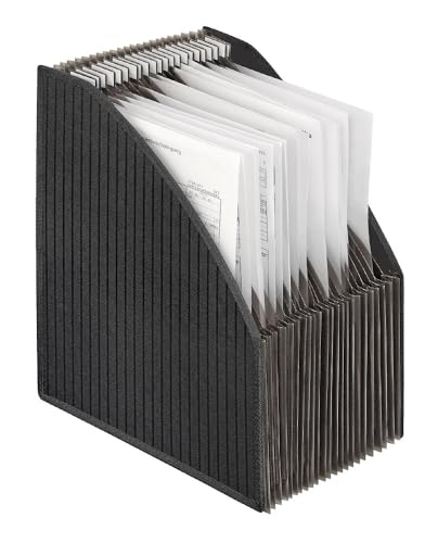 VELOFLEX 4446280 - Stehsammler-Fächerbox DIN A4, starke PP-Folie, mit textilverstärkten Kanten, Box mit 23 Fächern, passend für A4-Unterlagen, Unterteil flexibel, schwarz, 1 Stück VELOFLEX 4446280 - Stehsammler-Fächerbox DIN A4, starke PP-Folie, mit textilverstärkten Kanten, Box mit 23 Fächern, passend für A4-Unterlagen, Unterteil flexibel, schwarz, 1 Stück von VELOFLEX