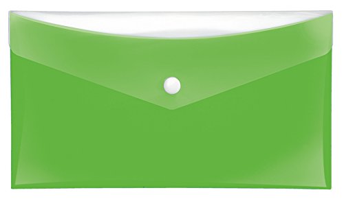 VELOFLEX 4571140 - Dokumententasche Velocolor, 1 Stück, DIN lang, grün, Dokumentenhülle aus PP-Folie von VELOFLEX