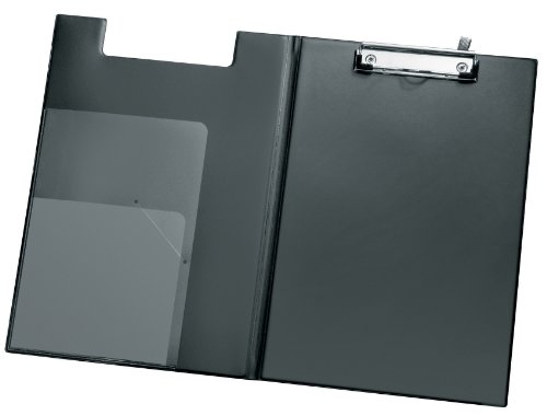 VELOFLEX 4804980 - Clipboard Komfort DIN A4, aus PVC-Folie, inkluisve Klarsichttaschen, schwarz von VELOFLEX