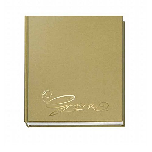 VELOFLEX 5420011 - Gästebuch Classic mit Prägung Gäste, 144 Seiten weißes blanko Papier, 205 x 240 mm, gold VELOFLEX 5420011 - Gästebuch Classic mit Prägung Gäste, 144 Seiten weißes blanko Papier, 205 x 240 mm, gold von VELOFLEX