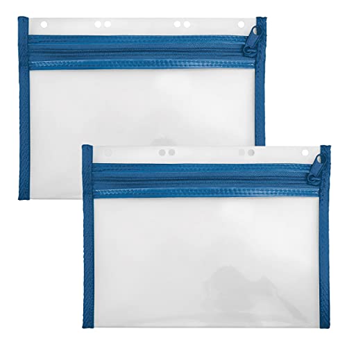 VELOFLEX A435005 - Dokumentenhülle mit Reißverschluss, 2 Stück, DIN A5, abheftbar, blau, VELOBAG XXS, Reißverschlusstasche VELOFLEX A435005 - Dokumentenhülle mit Reißverschluss, 2 Stück, DIN A5, abheftbar, blau, VELOBAG XXS, Reißverschlusstasche von VELOFLEX