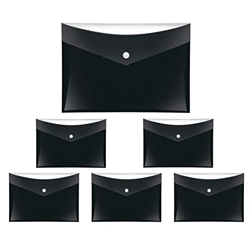 VELOFLEX A455018 - Dokumententasche Velocolor, 6 Stück, DIN A5, schwarz, Dokumentenhülle aus PP-Folie VELOFLEX A455018 - Dokumententasche Velocolor, 6 Stück, DIN A5, schwarz, Dokumentenhülle aus PP-Folie von VELOFLEX