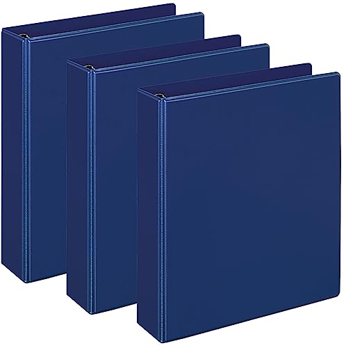 Veloflex Ringbuch Comfort, DIN A5, 4-D-Ring-Mechanik (blau | 3er Pack) von VELOFLEX