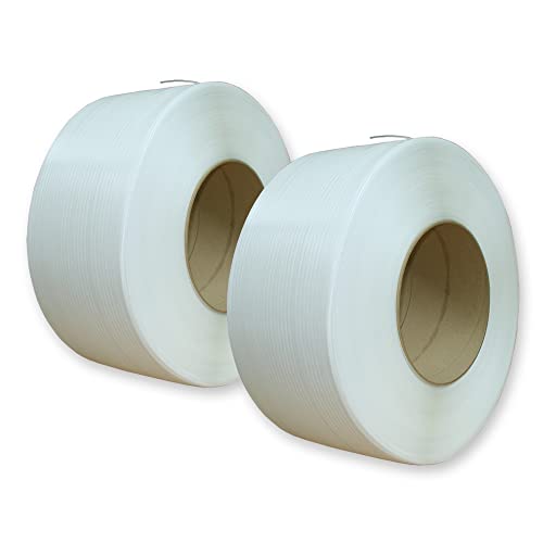 VEMATEC 2 Rollen PP - Umreifungsband 5 mm breit x 0,47 mm dick, Kern 200 mm - 2 x 7000 m, weiß für Umreifungsmaschinen VEMATEC 2 Rollen PP - Umreifungsband 5 mm breit x 0,47 mm dick, Kern 200 mm - 2 x 7000 m, weiß für Umreifungsmaschinen von VEMATEC