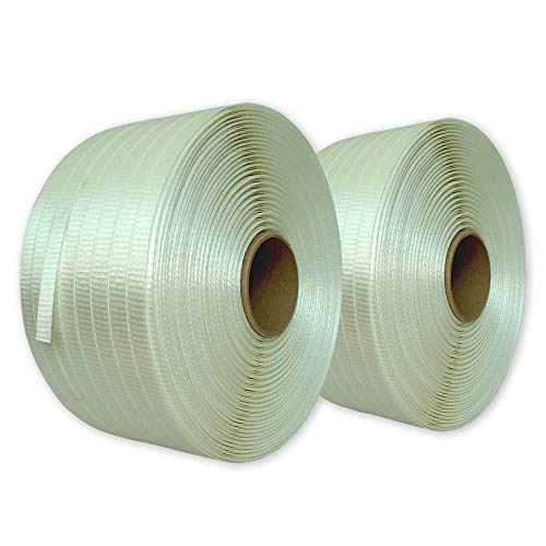 VEMATEC 2 x 600 m 19 mm Textilband gewebt, Umreifungsband, Kraftband für Holzbündelgerät VEMATEC 2 x 600 m 19 mm Textilband gewebt, Umreifungsband, Kraftband für Holzbündelgerät von VEMATEC