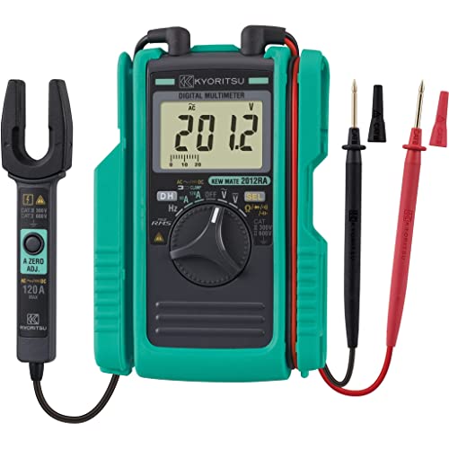 Kyoritsu KEW 2012R Digitales Multimeter mit Mini-Zange zur Messung von AC/DC-Spannungen, AC/DC-Strom, Widerstand, Kontinuität, Diode, Kapazität, Frequenz, Grau Kyoritsu KEW 2012R Digitales Multimeter mit Mini-Zange zur Messung von AC/DC-Spannungen, AC/DC-Strom, Widerstand, Kontinuität, Diode, Kapazität, Frequenz, Grau von VEMER
