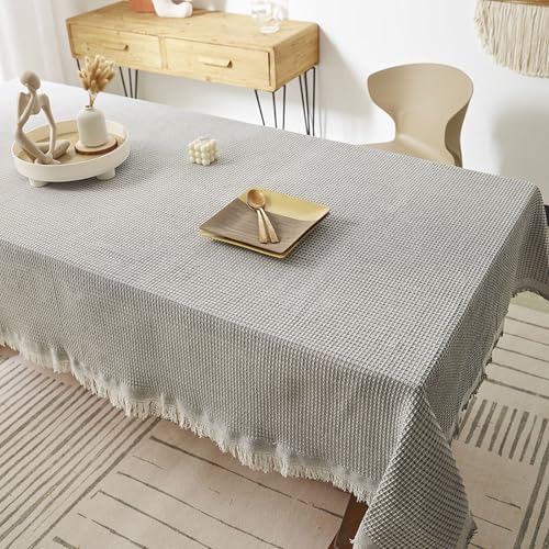 VENIES Tischdecke 90 x 180 cm Rechteckig Abwaschbare Tischtuch for Tabelle Tischtuch mit Lotuseffekt Table Cloth für Tisch, Esszimmer, Restaurantschutz grau VENIES Tischdecke 90 x 180 cm Rechteckig Abwaschbare Tischtuch for Tabelle Tischtuch mit Lotuseffekt Table Cloth für Tisch, Esszimmer, Restaurantschutz grau von VENIES