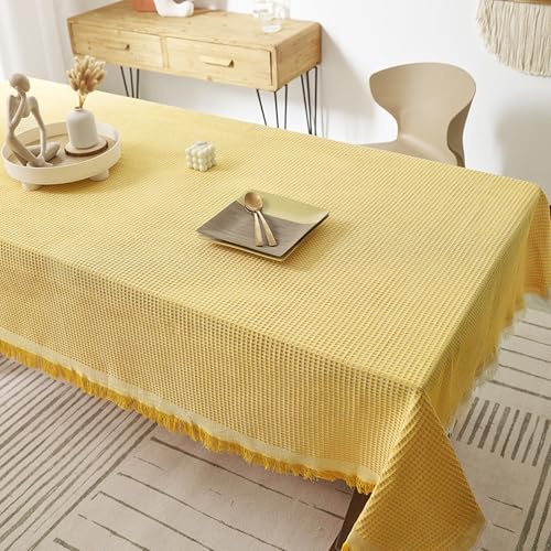 VENIES Tischdecke leinen 180 x 260 cm Tischdecke Rechteckig for Tabelle Gartentischdecke Ideal für Partys, Veranstaltungen, Hochzeiten und Restaurants Gelb VENIES Tischdecke leinen 180 x 260 cm Tischdecke Rechteckig for Tabelle Gartentischdecke Ideal für Partys, Veranstaltungen, Hochzeiten und Restaurants Gelb von VENIES