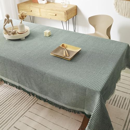 VENIES Tischdecke leinen 90 x 90 cm Tischdecke Eckig for Tabelle fleckenabweisende und bügelfreie Tischtuch Table Cloth für Küche Picknick Weihnachts Tischdekoration Grün VENIES Tischdecke leinen 90 x 90 cm Tischdecke Eckig for Tabelle fleckenabweisende und bügelfreie Tischtuch Table Cloth für Küche Picknick Weihnachts Tischdekoration Grün von VENIES