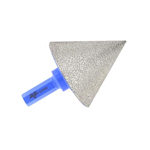Diamant Fasenfräser 50mm Diamant-Fasenbohrer mit Sechskantschaft zum Anfasen Vergrößern Trimmen Schleifen von Löchern von Keramik Porzellan Fliesen Marmor Granit VENJELD Diamant Fasenfräser 50mm Diamant-Fasenbohrer mit Sechskantschaft zum Anfasen Vergrößern Trimmen Schleifen von Löchern von Keramik Porzellan Fliesen Marmor Granit VENJELD von VENJELD