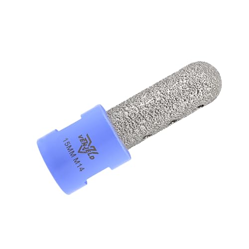 Diamant Fingerfräser 15mm Fliesenfräser mit M14 Gewinde für Lochvergrößerung Formgebung Polieren Schleifen auf Keramik Porzellan Fliesen Marmor Granit Arbeitsplatte Diamant Fingerfräser 15mm Fliesenfräser mit M14 Gewinde für Lochvergrößerung Formgebung Polieren Schleifen auf Keramik Porzellan Fliesen Marmor Granit Arbeitsplatte von VENJELD