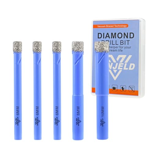 Diamant Fliesenbohrer Set - 6/6/6/8/10mm 5tlg. Diamantbohrer Lochsäge für Keramik Porzellan Fliesen Marmor Granit - Rundschäfte mit Aufbewahrungskoffer VENJELD Diamant Fliesenbohrer Set - 6/6/6/8/10mm 5tlg. Diamantbohrer Lochsäge für Keramik Porzellan Fliesen Marmor Granit - Rundschäfte mit Aufbewahrungskoffer VENJELD von VENJELD