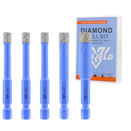 Diamant Fliesenbohrer Set - 6/6/6/8/10mm 5tlg. Diamantbohrer Lochsäge für Keramik Porzellan Fliesen Marmor Granit - Schnellwechsel-Sechskantschaft mit Aufbewahrungskoffer Diamant Fliesenbohrer Set - 6/6/6/8/10mm 5tlg. Diamantbohrer Lochsäge für Keramik Porzellan Fliesen Marmor Granit - Schnellwechsel-Sechskantschaft mit Aufbewahrungskoffer von VENJELD