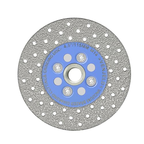 Diamant Trennscheibe 115mm Fliesenscheibe Vakuumgelötetes Schärfen Sägeblatt für Granit Porzellan Fliesen Stein Marmor Beton mit M14 Thema VENJELD Diamant Trennscheibe 115mm Fliesenscheibe Vakuumgelötetes Schärfen Sägeblatt für Granit Porzellan Fliesen Stein Marmor Beton mit M14 Thema VENJELD von VENJELD