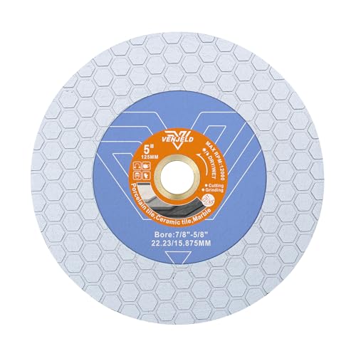 Diamant Trennscheibe 125mm Fliesenscheibe, 25mm Diamantbeschichtung auf Beiden Seiten für Keramik-Porzellan-Fliesen Marmor-Kunststein VENJELD Diamant Trennscheibe 125mm Fliesenscheibe, 25mm Diamantbeschichtung auf Beiden Seiten für Keramik-Porzellan-Fliesen Marmor-Kunststein VENJELD von VENJELD
