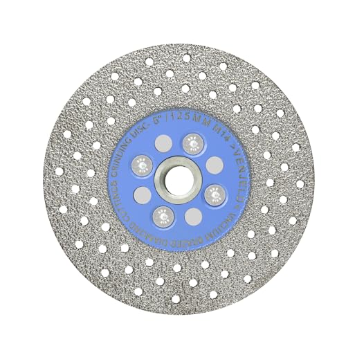 Diamant Trennscheibe 125mm Fliesenscheibe Vakuumgelötetes Schärfen Sägeblatt für Granit Porzellan Fliesen Stein Marmor Beton mit M14 Thema VENJELD Diamant Trennscheibe 125mm Fliesenscheibe Vakuumgelötetes Schärfen Sägeblatt für Granit Porzellan Fliesen Stein Marmor Beton mit M14 Thema VENJELD von VENJELD
