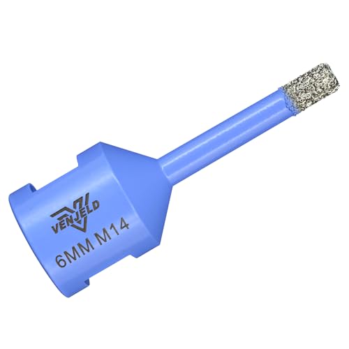 Diamantbohrer Fliesenbohrer 6mm Diamant Lochsäge M14 Gewinde, Trockenbohren für Keramik Porzellan Fliesen Granit Marmor VENJELD Diamantbohrer Fliesenbohrer 6mm Diamant Lochsäge M14 Gewinde, Trockenbohren für Keramik Porzellan Fliesen Granit Marmor VENJELD von VENJELD