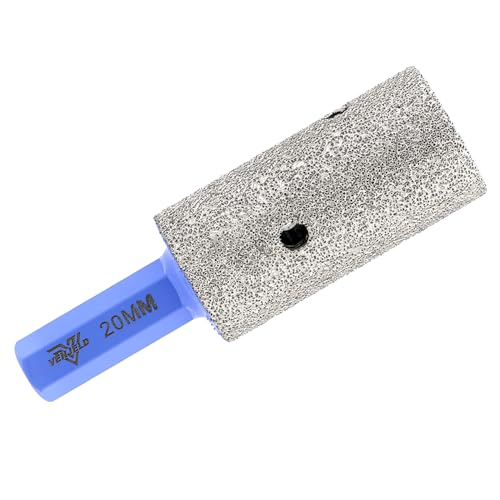 VENJELD Diamant Fingerfräser 20mm Fliesenfräser mit Sechskantschaft für Lochvergrößerung Formgebung Polieren Schleifen auf Keramik Porzellan Fliesen Marmor Granit Arbeitsplatte VENJELD Diamant Fingerfräser 20mm Fliesenfräser mit Sechskantschaft für Lochvergrößerung Formgebung Polieren Schleifen auf Keramik Porzellan Fliesen Marmor Granit Arbeitsplatte von VENJELD