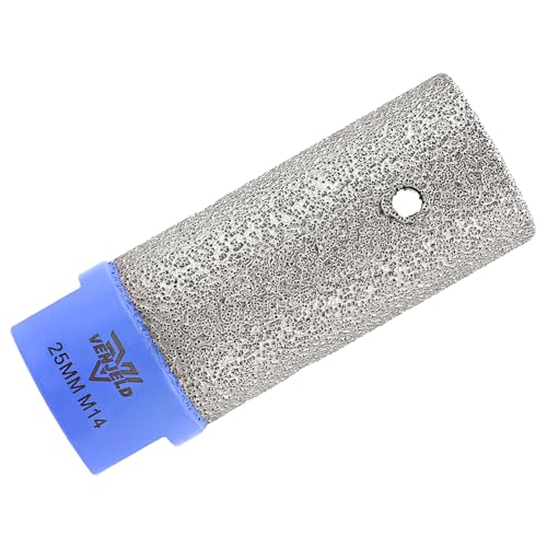 VENJELD Diamant Fingerfräser 25mm Fliesenfräser mit M14 Gewinde für Lochvergrößerung Formgebung Polieren Schleifen auf Keramik Porzellan Fliesen Marmor Granit Arbeitsplatte VENJELD Diamant Fingerfräser 25mm Fliesenfräser mit M14 Gewinde für Lochvergrößerung Formgebung Polieren Schleifen auf Keramik Porzellan Fliesen Marmor Granit Arbeitsplatte von VENJELD