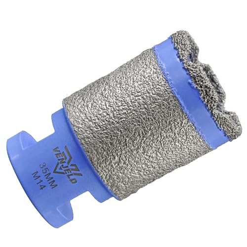VENJELD Diamant-bohrkrone 35mm Fingerfräser mit M14 Gewinde zum Bohren Schleifen Formgebung Keramik Porzellan Fliesen Marmor Kunststein Granit VENJELD Diamant-bohrkrone 35mm Fingerfräser mit M14 Gewinde zum Bohren Schleifen Formgebung Keramik Porzellan Fliesen Marmor Kunststein Granit von VENJELD